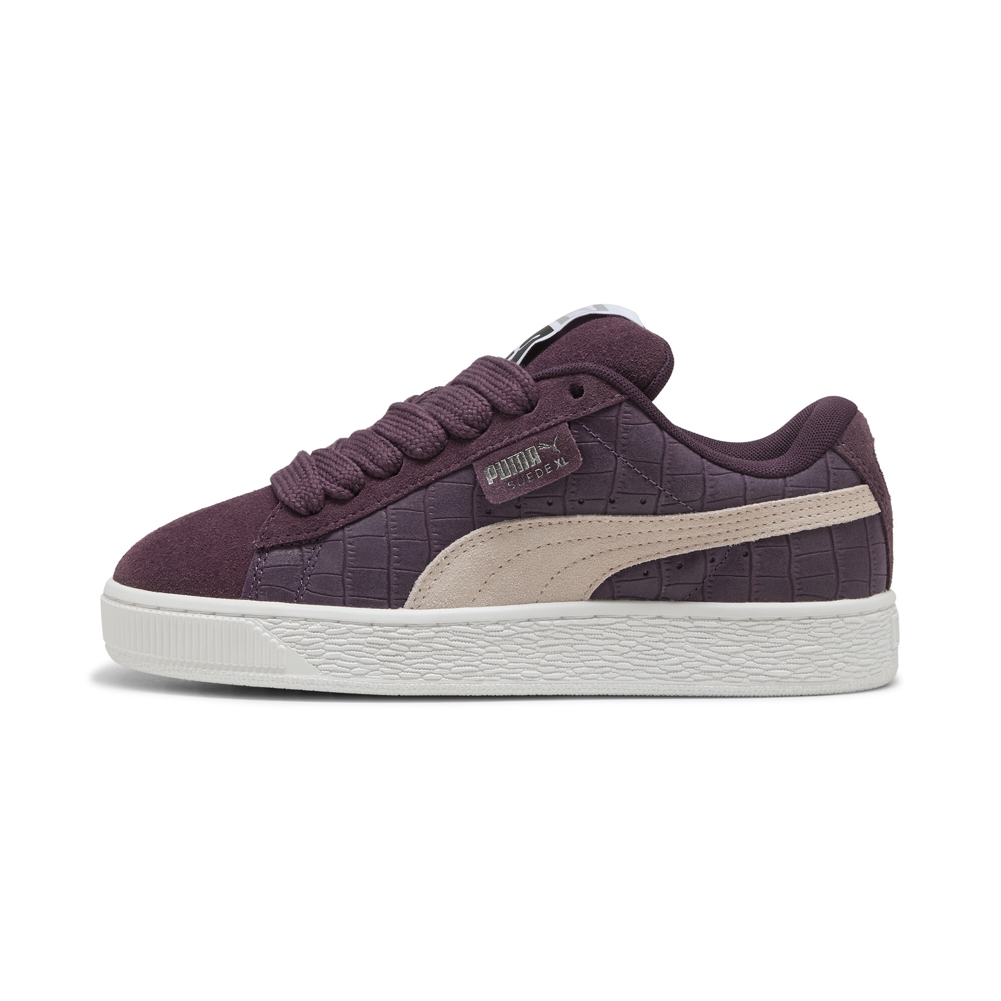 Puma Suede XL Elevated Sneakers Damen Schuhe | Mit Colorful | Midnight Plum/White | Größe: 40.5