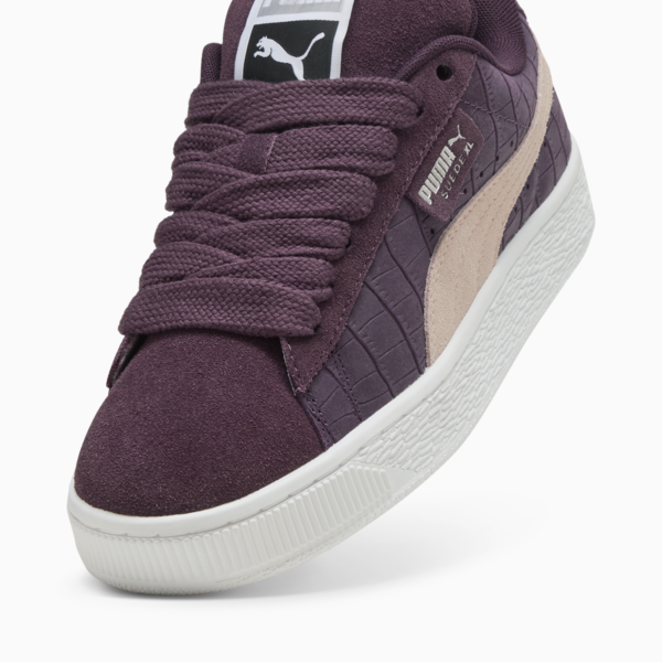 Tenis Suede XL Elevated para mujer, Midnight Plum-PUMA White, large-MEX