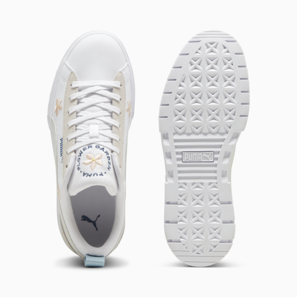 Zapatillas Mayze Embroidery Wns, PUMA White-Vapor Gray, large-ARG