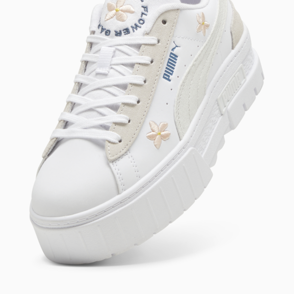 Zapatillas Mayze Embroidery Wns, PUMA White-Vapor Gray, large-ARG