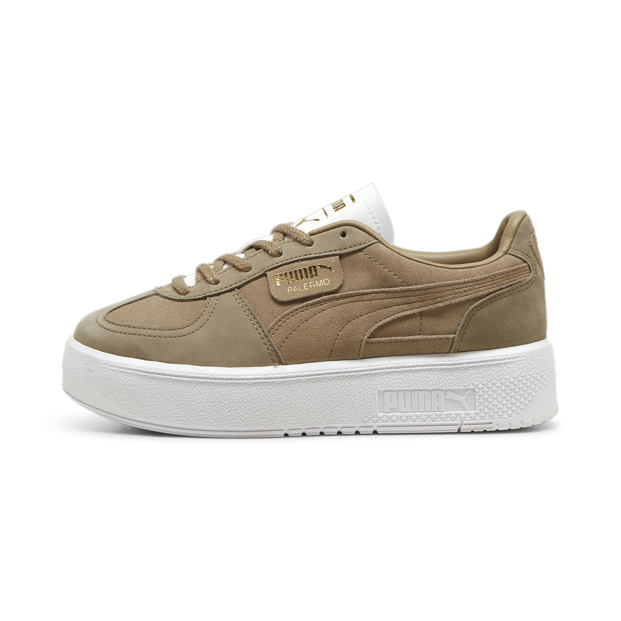 Puma Palermo Elevata Mono Sneakers Damen Schuhe | Mit Plain | Oak Branch/White | Größe: 42.5