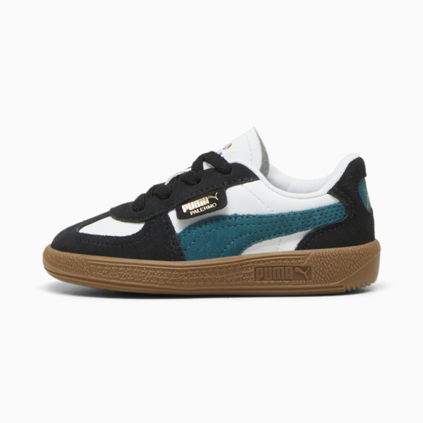 Palermo Downtown Sneakers Toddler, PUMA White-Cold Green-PUMA Black, large-ZAF