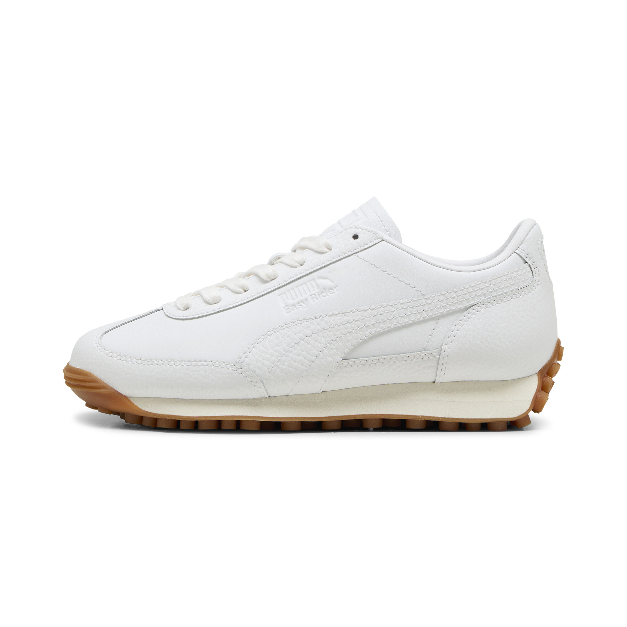 PUMA Easy Rider Leather Big Kids' Sneakers in White, Size 5