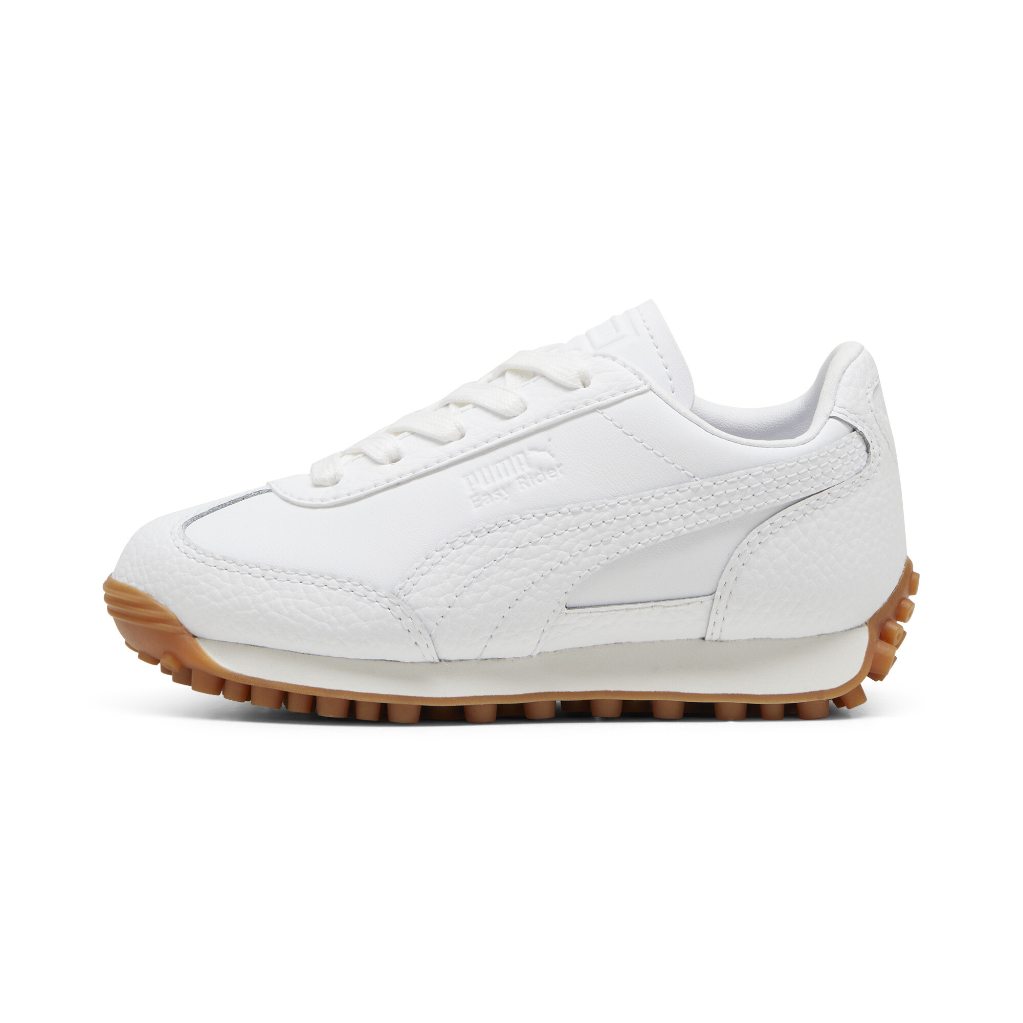 PUMA Easy Rider Leather Little Kids' Sneakers in White, Size 1