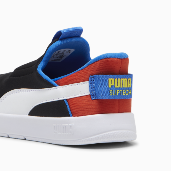 Tenis Courtflex v3 Ease In para niños, PUMA Black-PUMA White-Redmazing, large-MEX
