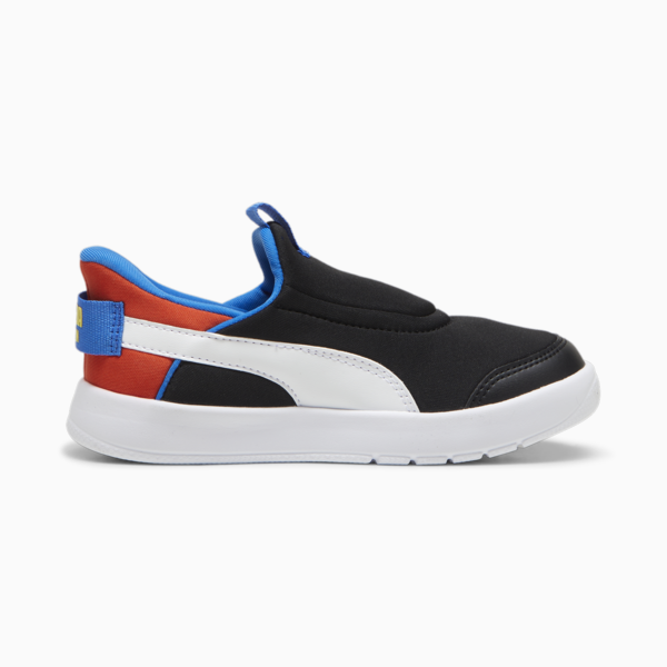 Tenis Courtflex v3 Ease In para niños, PUMA Black-PUMA White-Redmazing, large-MEX