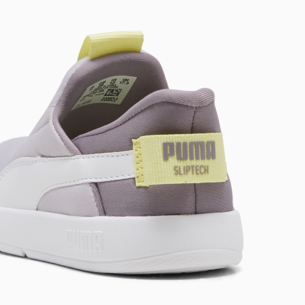 Tenis Courtflex v3 Ease In para niños, Lilac Crush-PUMA White-Gold Moon, large-MEX