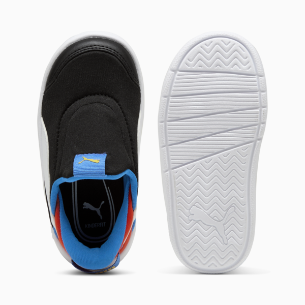 Tenis Courtflex v3 Ease In para niños, PUMA Black-PUMA White-Redmazing, large-MEX