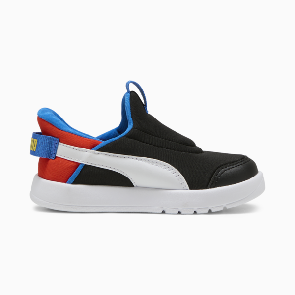 Tenis Courtflex v3 Ease In para niños, PUMA Black-PUMA White-Redmazing, large-MEX