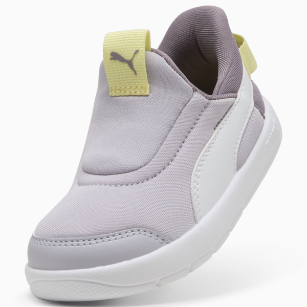 Tenis Courtflex v3 Ease In para niños, Lilac Crush-PUMA White-Gold Moon, large-MEX