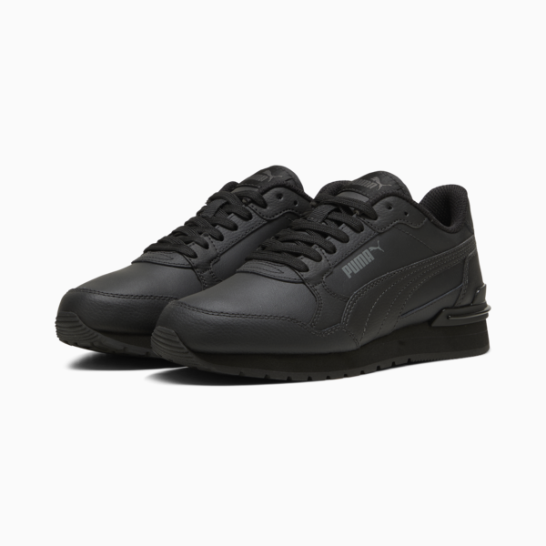 Zapatillas ST Runner v4 Cuero juvenil, PUMA Black-Shadow Gray, large-ARG