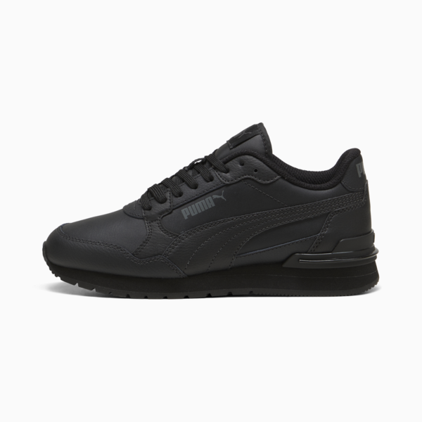 Zapatillas ST Runner v4 Cuero juvenil, PUMA Black-Shadow Gray, large-ARG