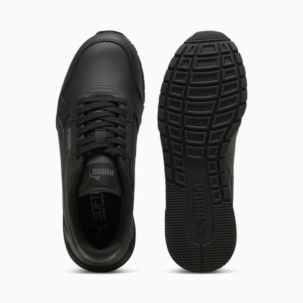 Zapatillas ST Runner v4 Cuero juvenil, PUMA Black-Shadow Gray, large-ARG