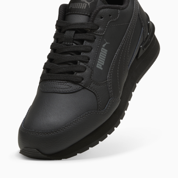 Zapatillas ST Runner v4 Cuero juvenil, PUMA Black-Shadow Gray, large-ARG