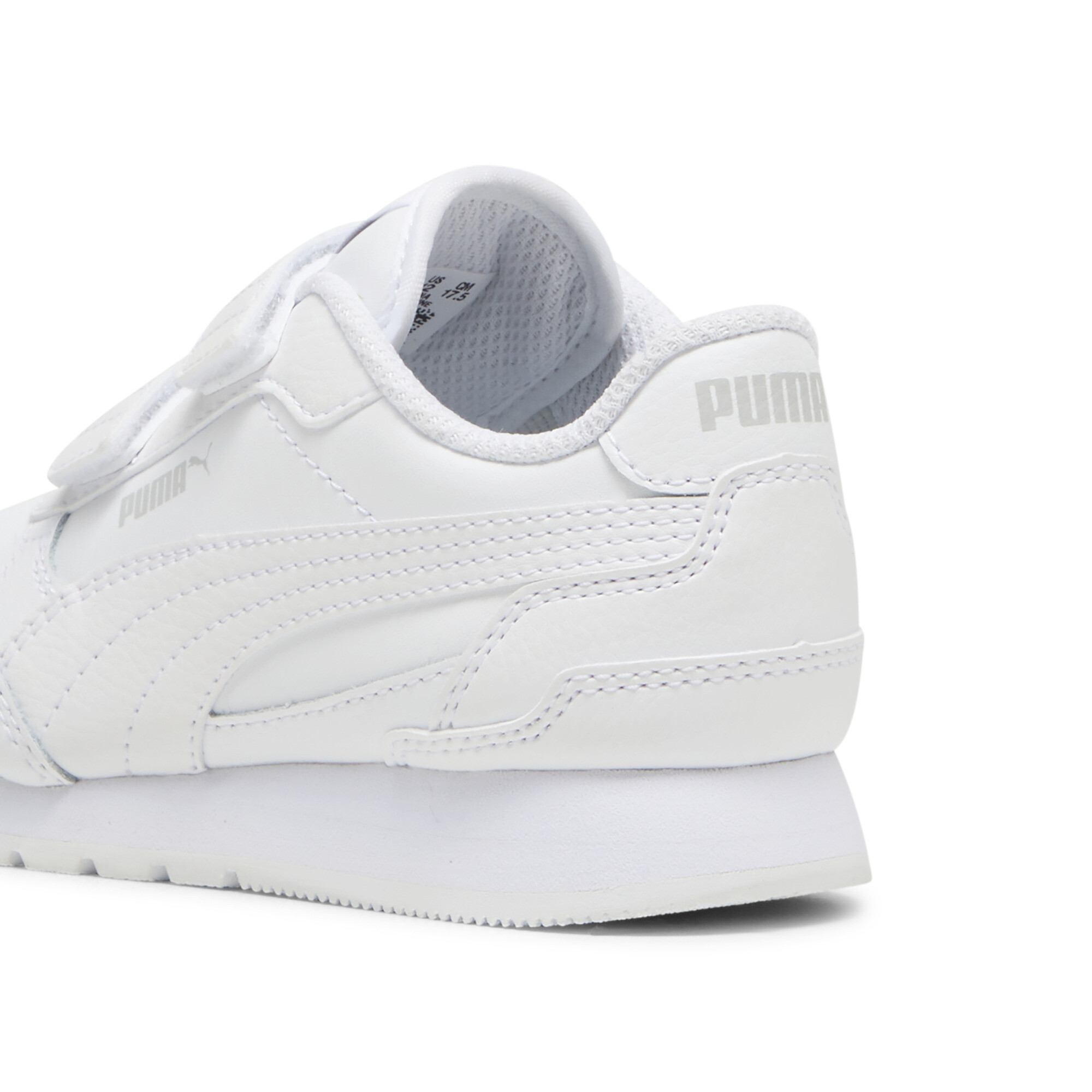PUMA ST Runner v4 Leather Little Kids' Easy On Sneakers - Picture 14 of 15