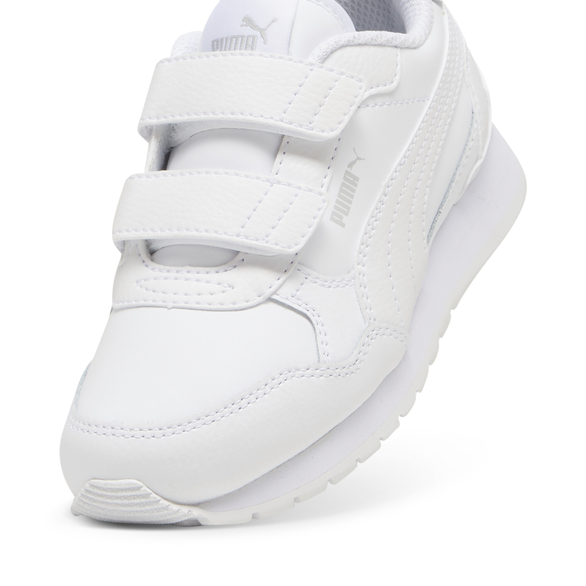 PUMA ST Runner v4 Leather Little Kids' Easy On Sneakers - Picture 15 of 15