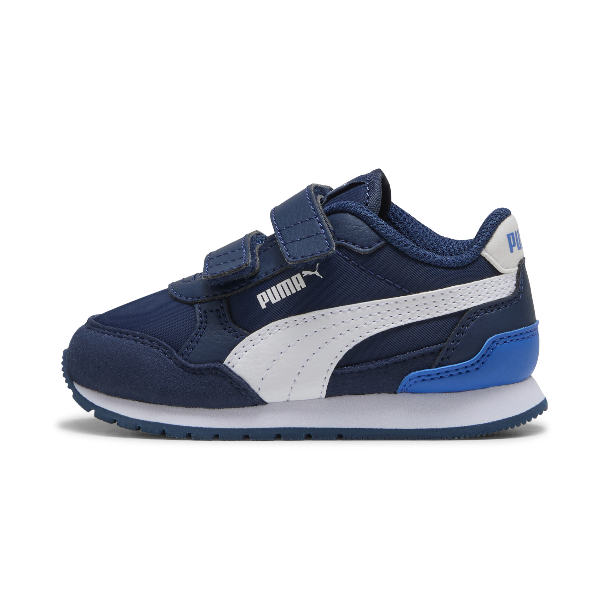 PUMA ST Runner v4 Nylon Toddlers' Easy On Sneakers in Blue, Size 6