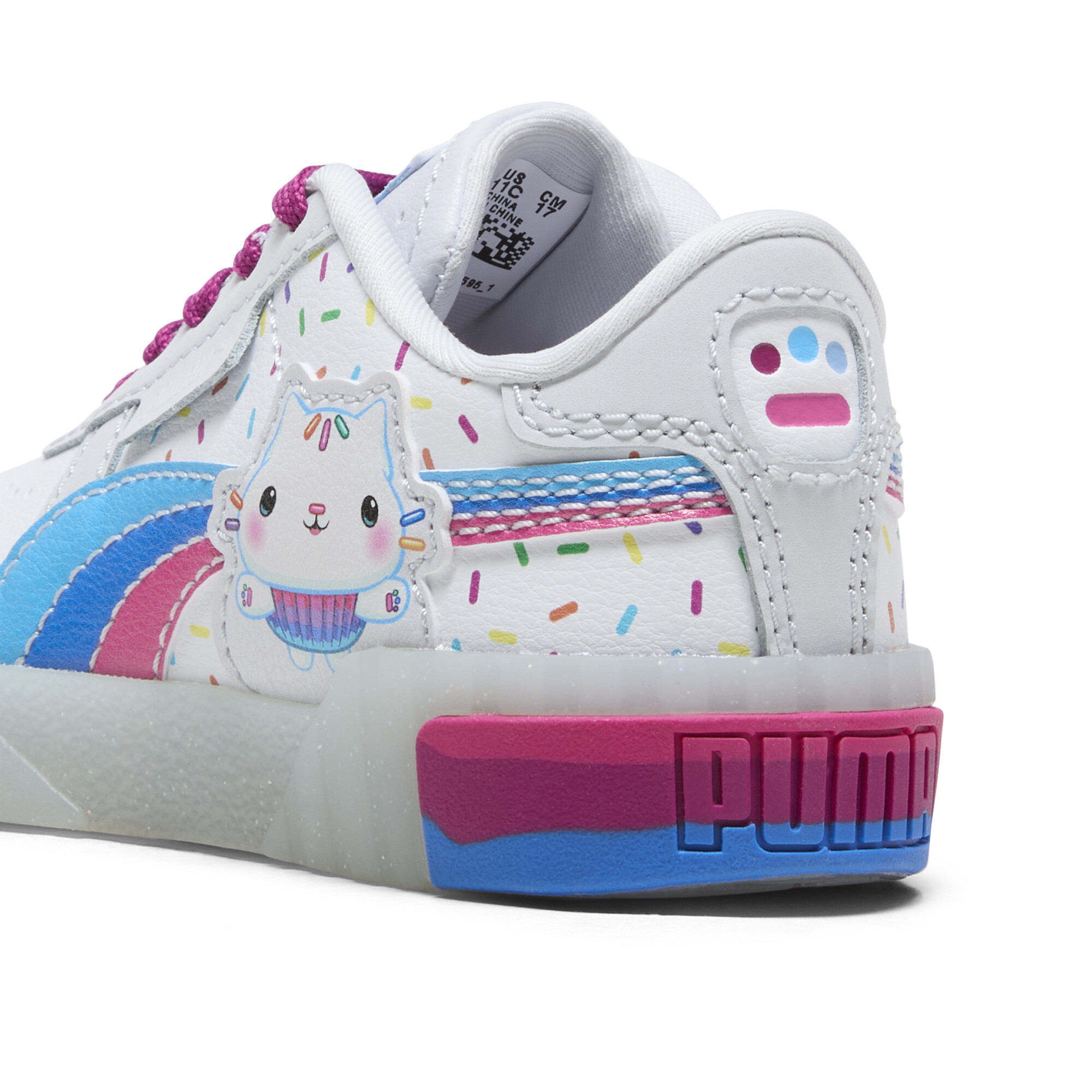 Puma X GABBY'S DOLLHOUSE Cali Sneakers Kids, White, Size 33, Shoes