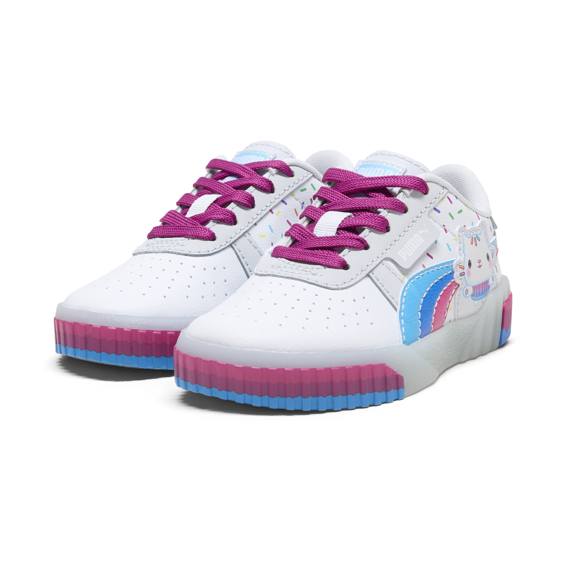 Puma X GABBY'S DOLLHOUSE Cali Sneakers Kids, White, Size 33, Shoes