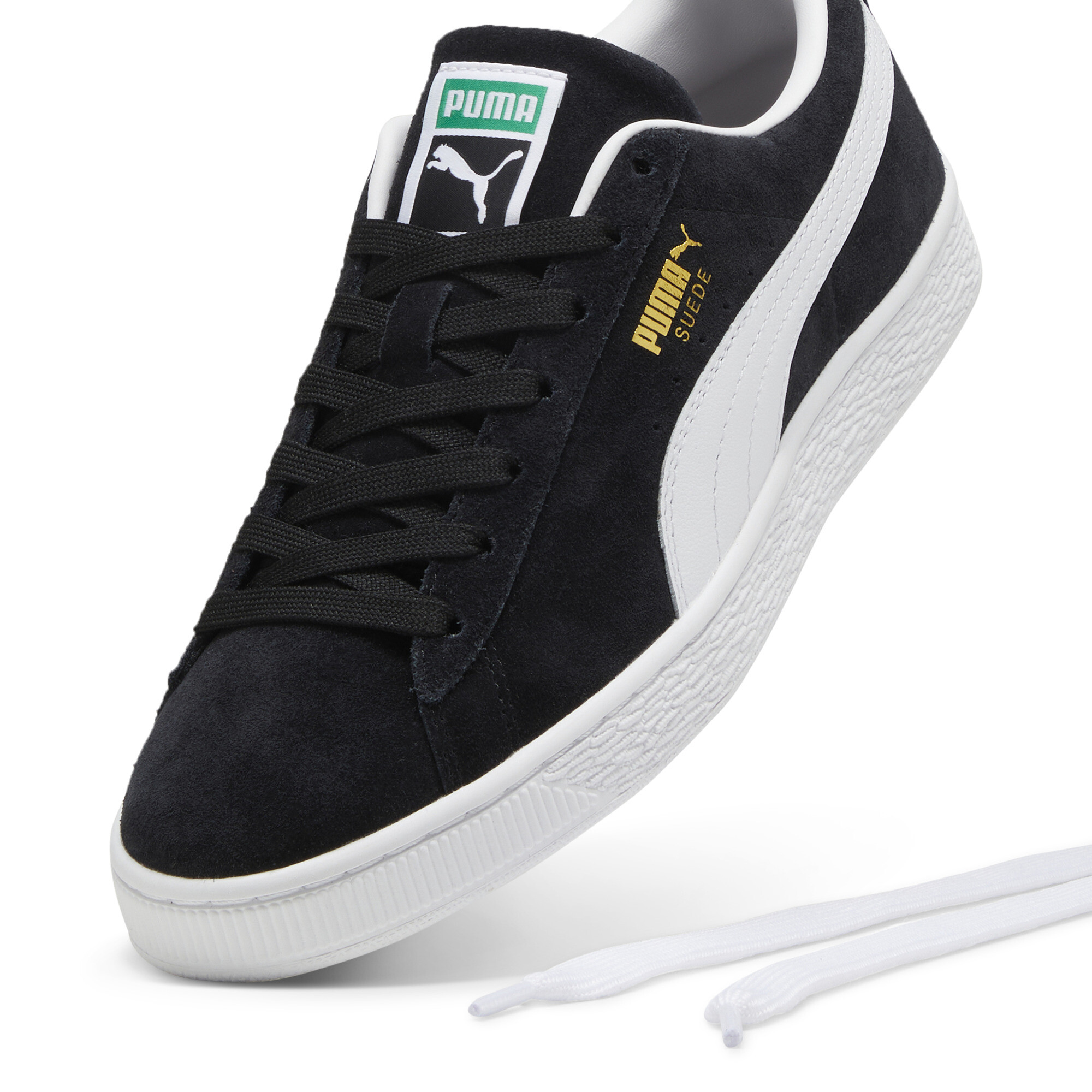 PUMA Suede Classic Sneakers Unisex In Black, Size EU 40.5