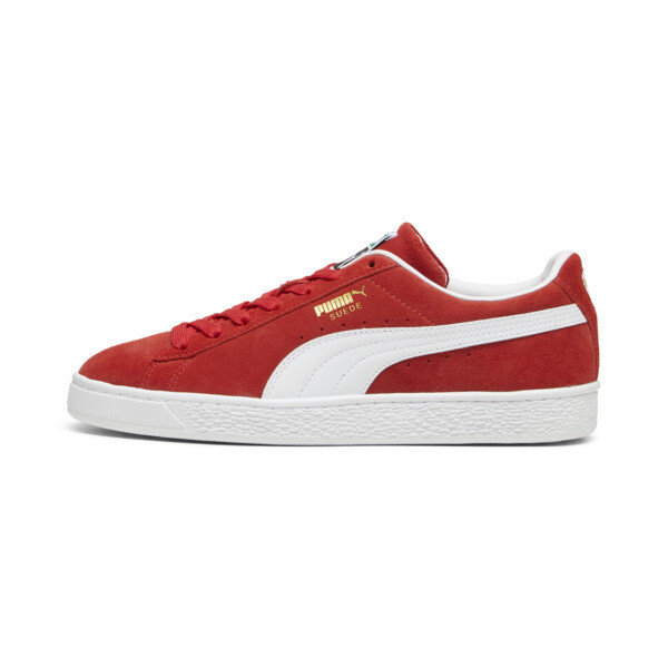 Red puma suede classic womens top