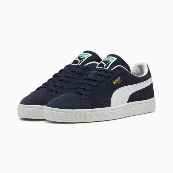 Suede Classic Sneakers Unisex, PUMA Navy-PUMA White, large-ZAF