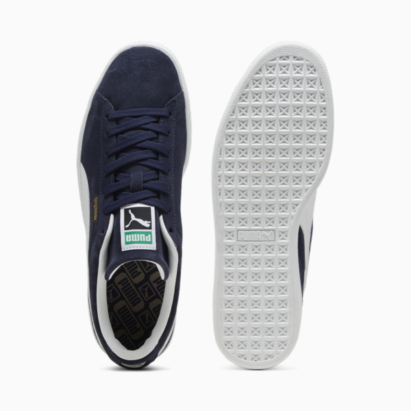 Suede Classic Sneakers Unisex, PUMA Navy-PUMA White, large-MEX