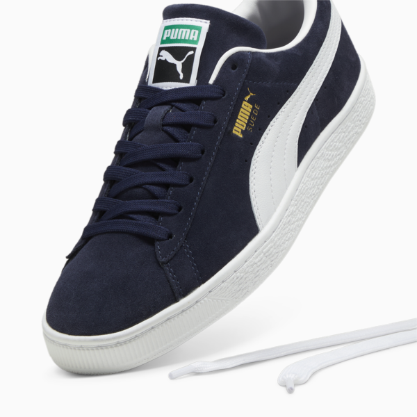 Suede Classic Sneakers Unisex, PUMA Navy-PUMA White, large-MEX