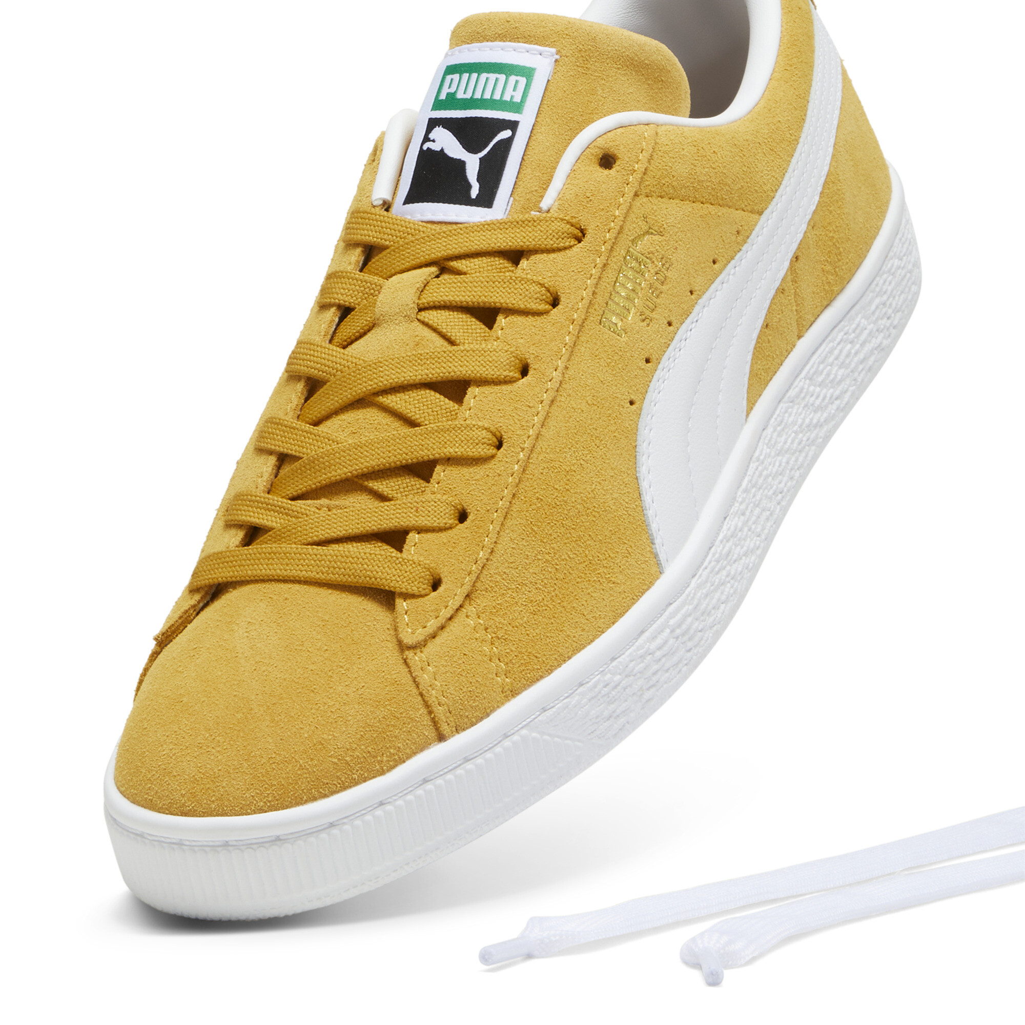 Puma Suede Classic Sneakers Unisex, Yellow, Size 40.5, Shoes