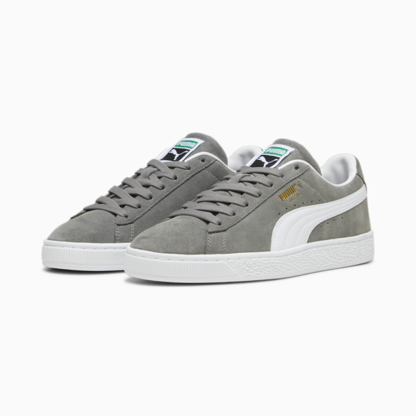 Suede Classic Sneakers Unisex, Cast Iron-PUMA White, large-MEX