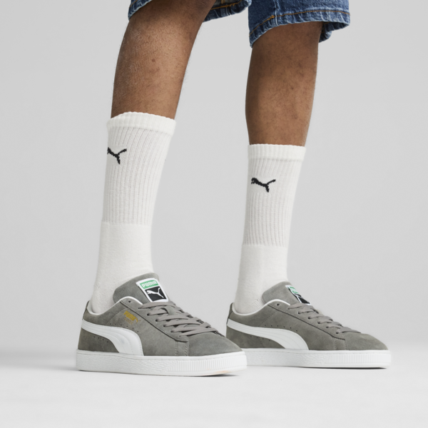 Suede Classic Sneakers Unisex, Cast Iron-PUMA White, large-ZAF