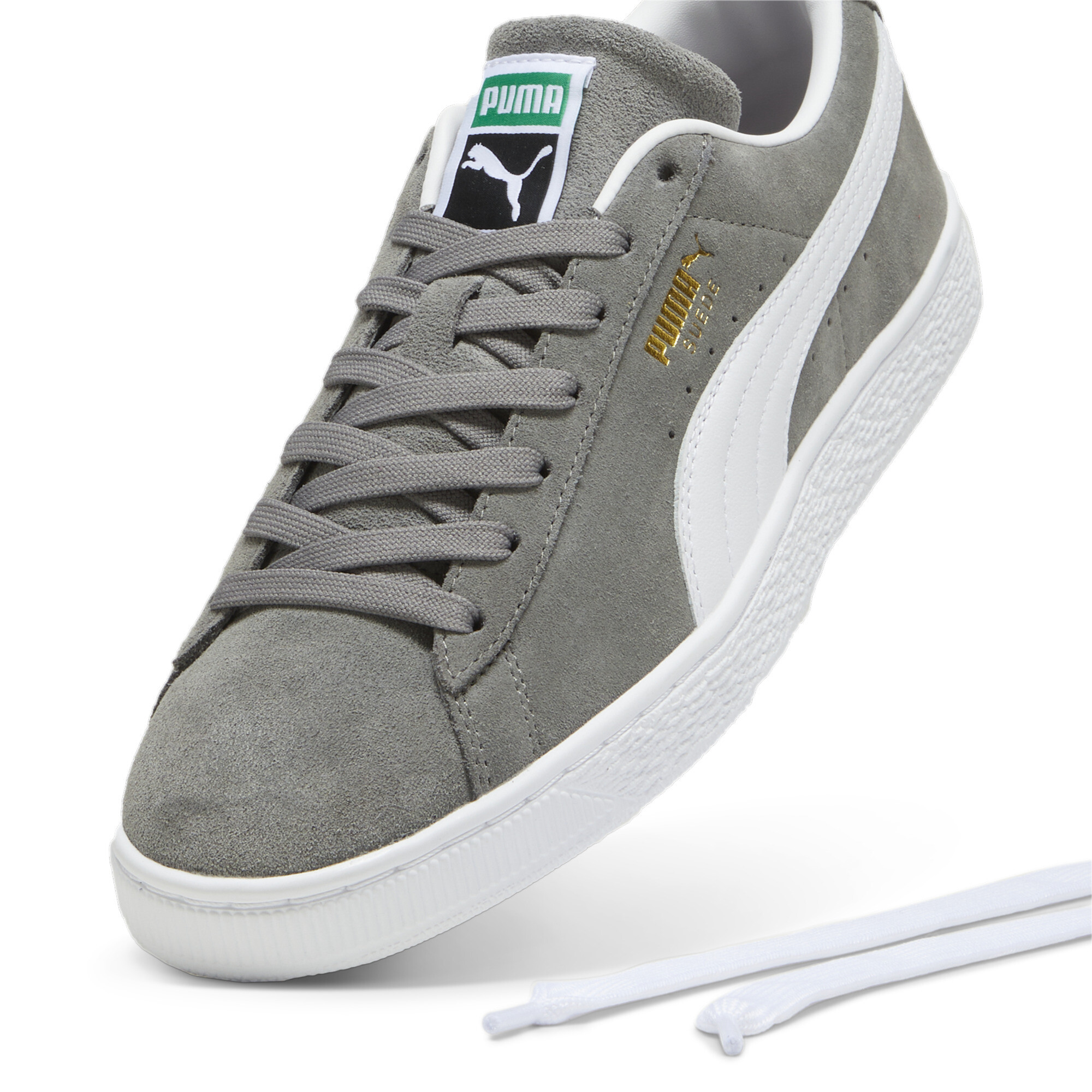 Puma Suede Classic Sneakers Unisex, Gray, Size 38, Shoes