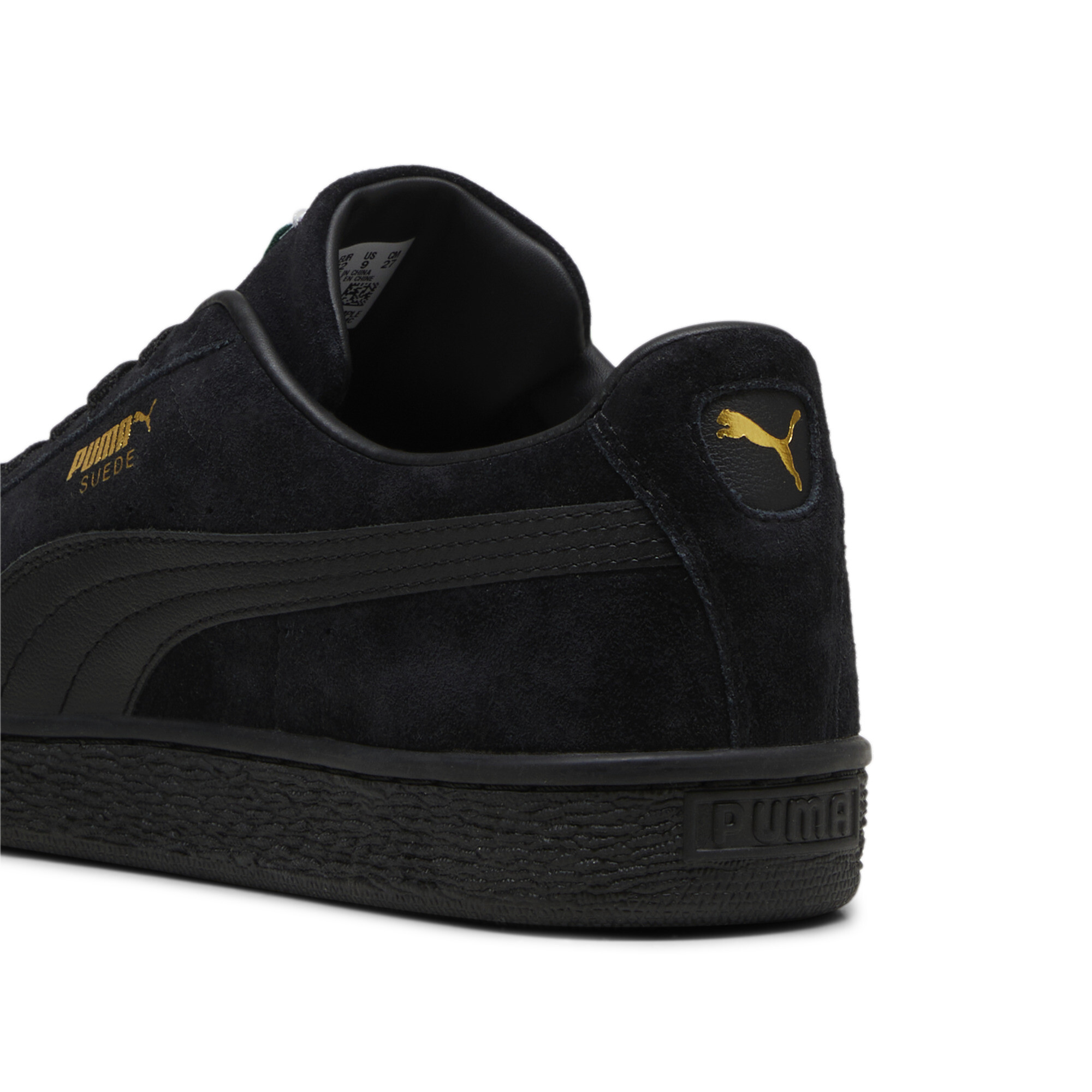 Puma Suede Classic Sneakers Unisex, Black, Size 40.5, Shoes