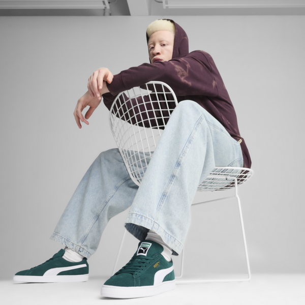 Suede Classic Sneakers Unisex, Dark Myrtle-PUMA White, large-ZAF