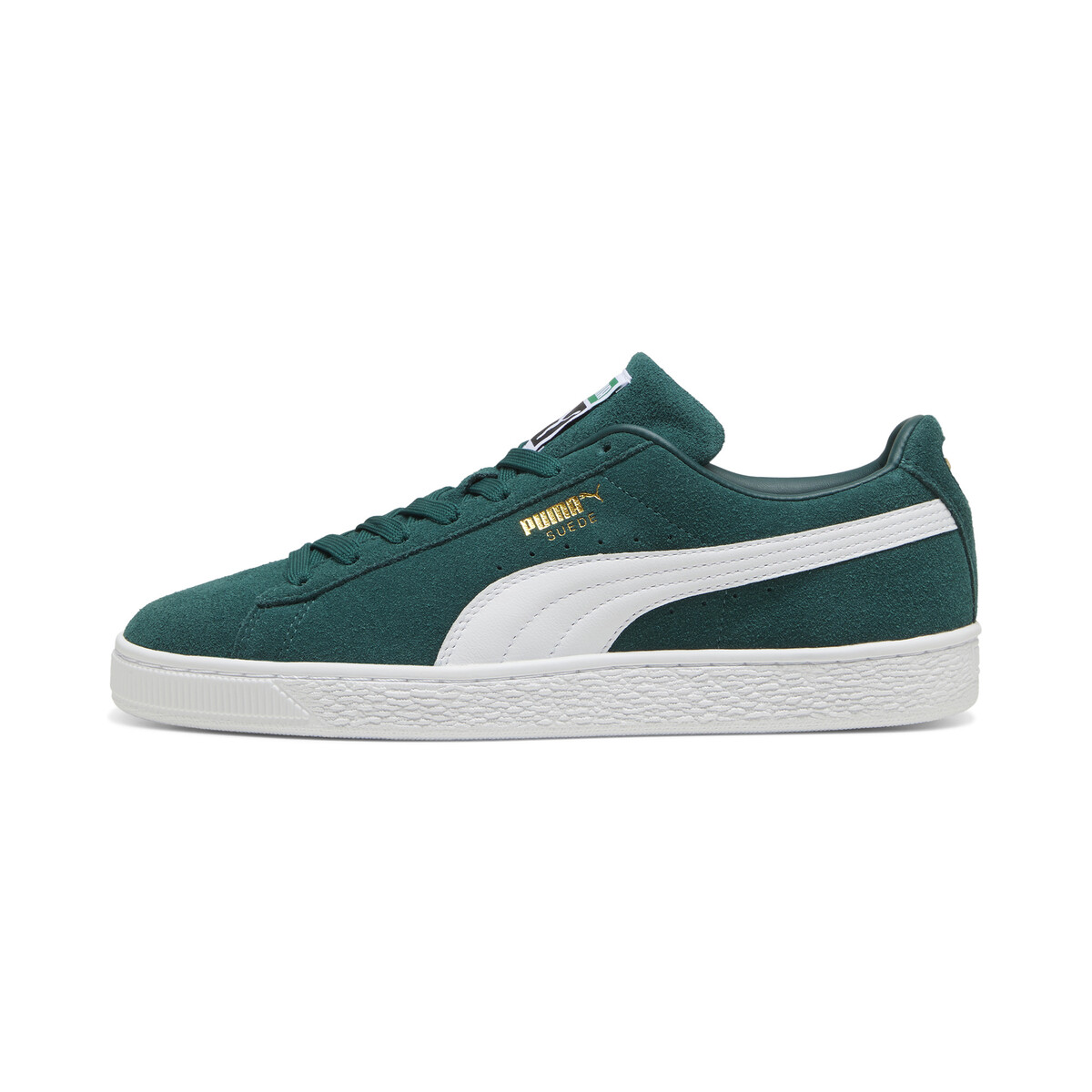Suede Classic Sneakers Unisex in Dark Myrtle/White by PUMA, UK 10.5