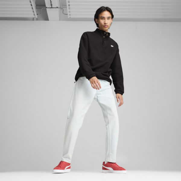 Suede Classic Sneakers Unisex, Tart Cherry-PUMA White, large-MEX