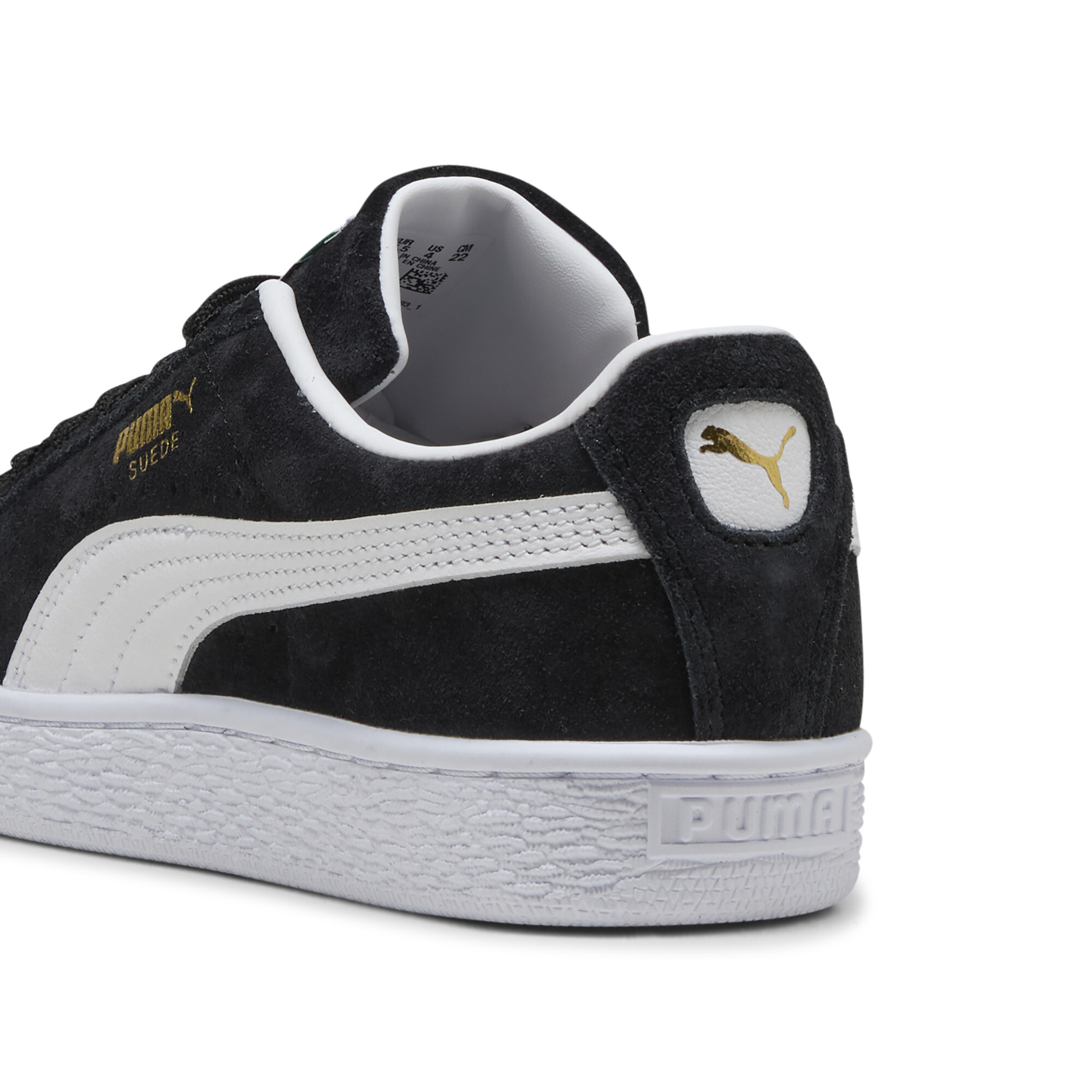 Puma Suede Classic Sneakers Youth, Black, Size 35.5, Shoes