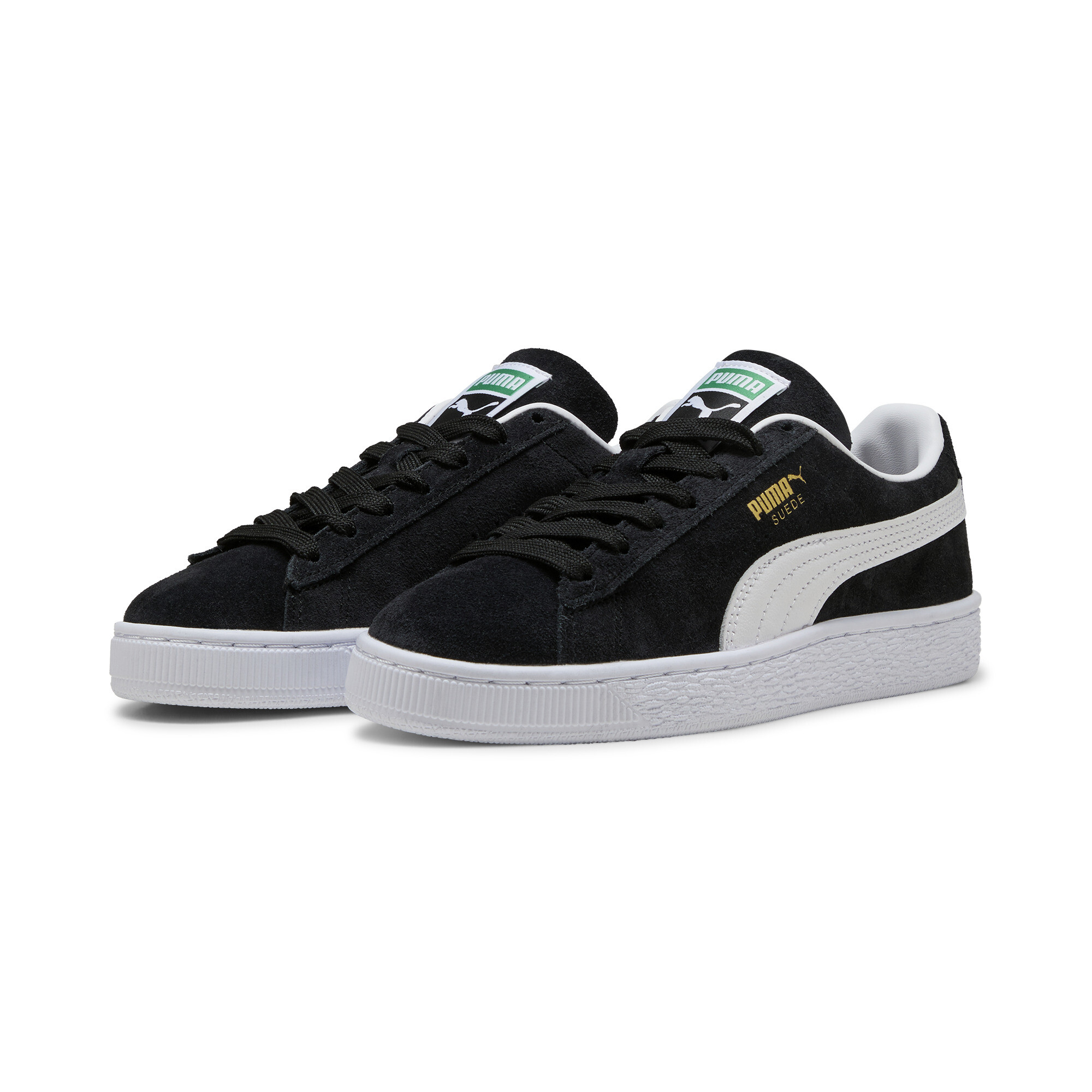 Puma Suede Classic Sneakers Youth, Black, Size 35.5, Shoes