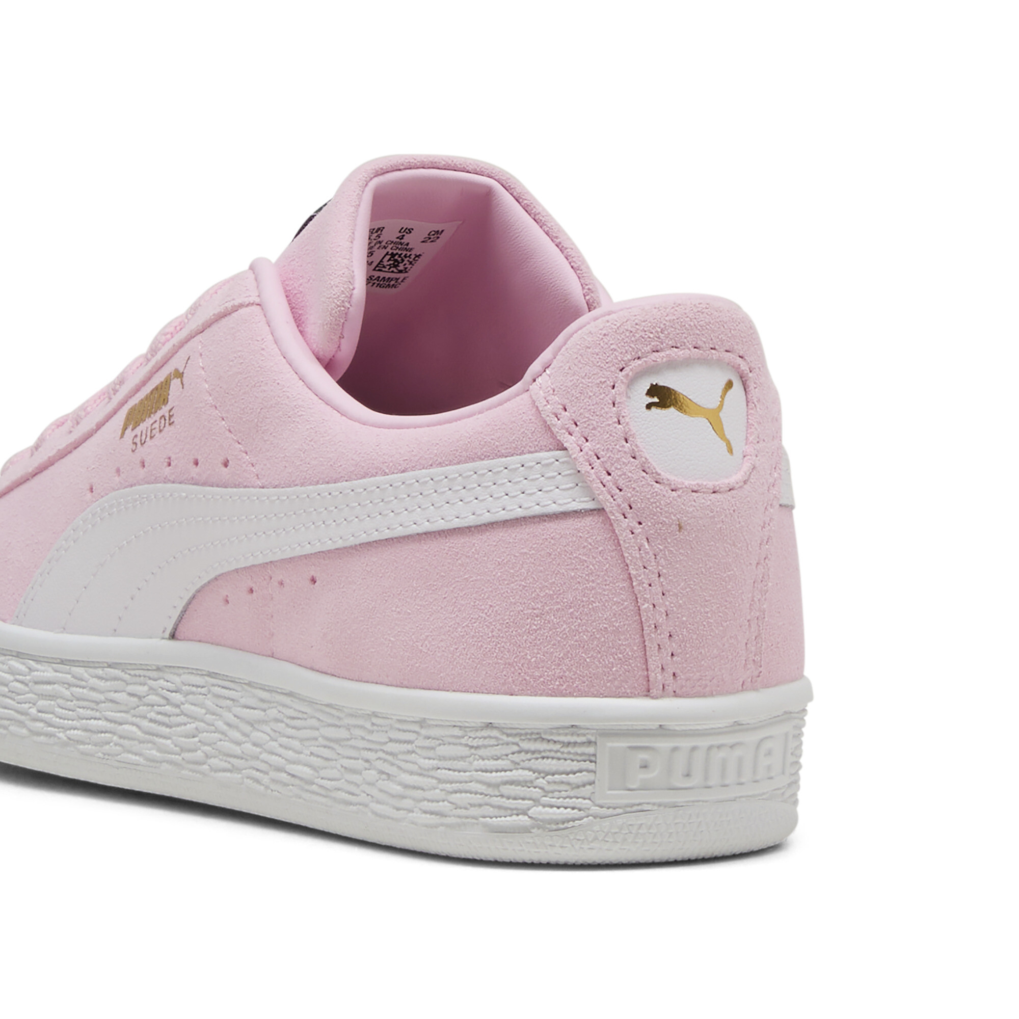 PUMA Suède Classic sneakers, Roze/Wit, Maat 35,5 thumbnail 5