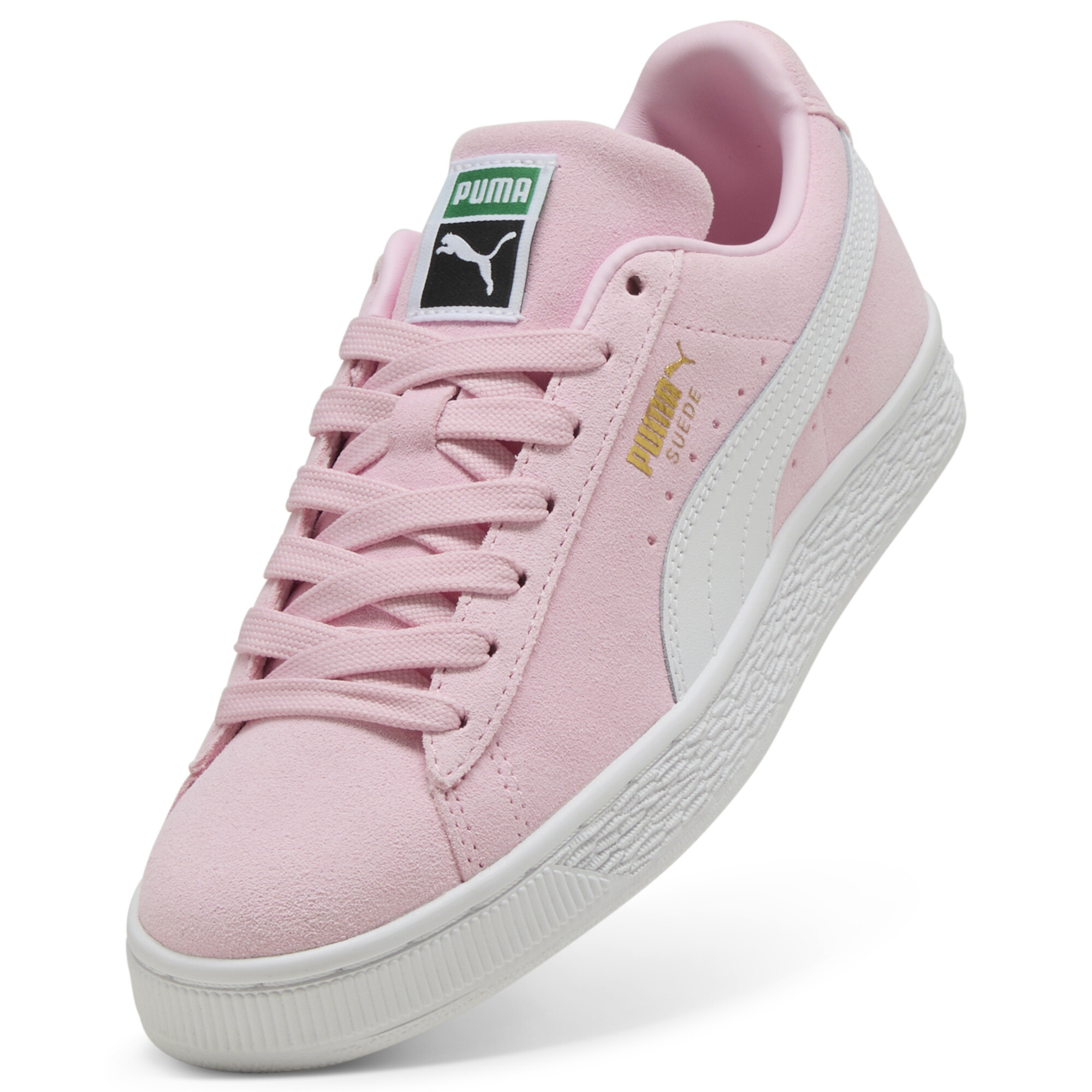 PUMA Suède Classic sneakers, Roze/Wit, Maat 35,5 thumbnail 2
