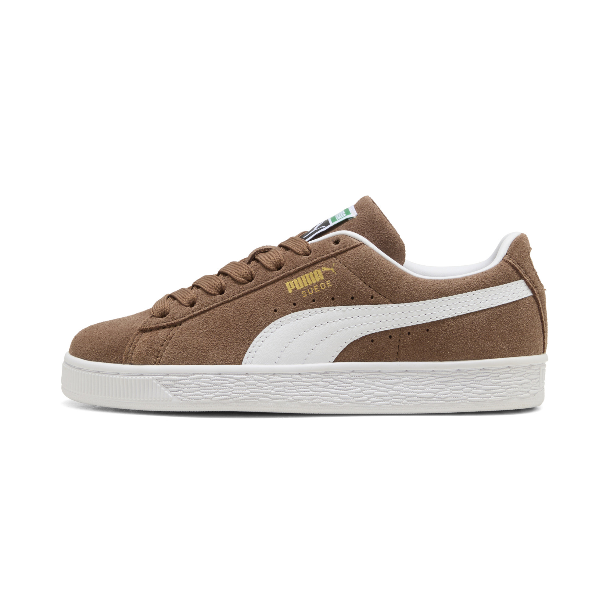PUMA Suede Classic - Boys' Grade School Basketball Shoes Brown/White Size 05.5