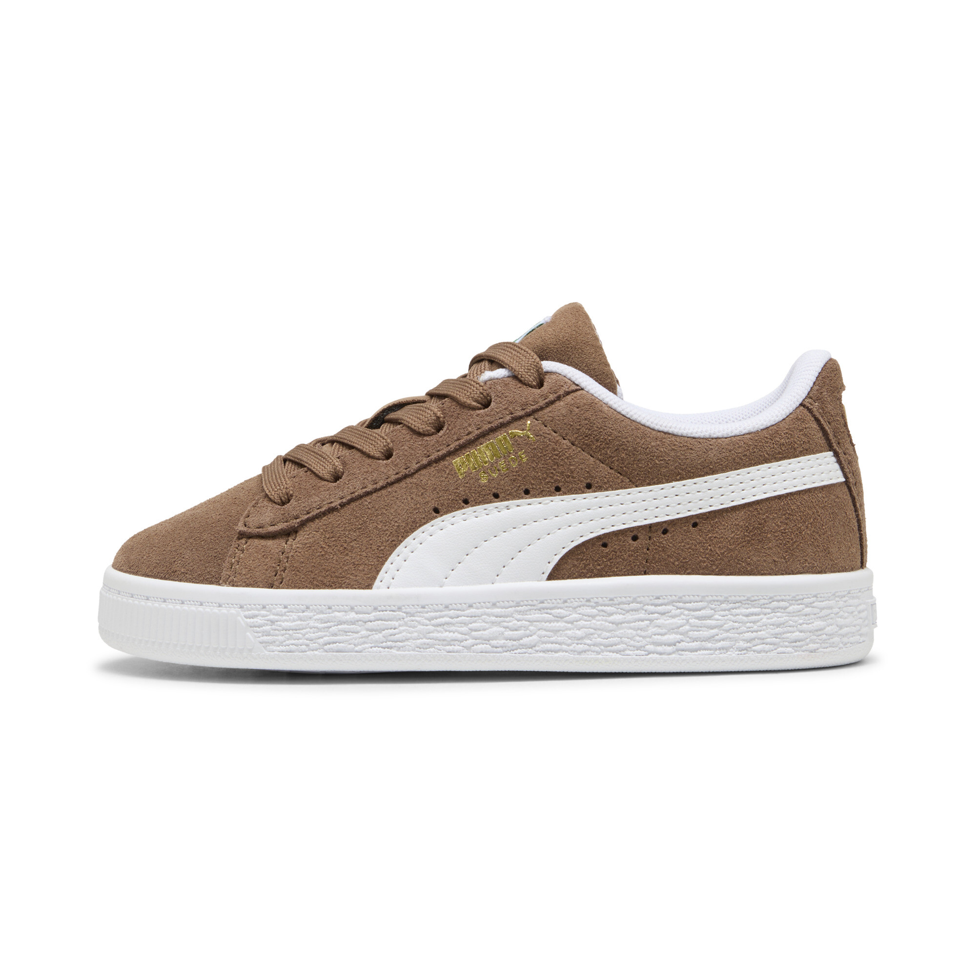 PUMA Suede Classic Little Kids' Sneakers in Brown, Size 12.5