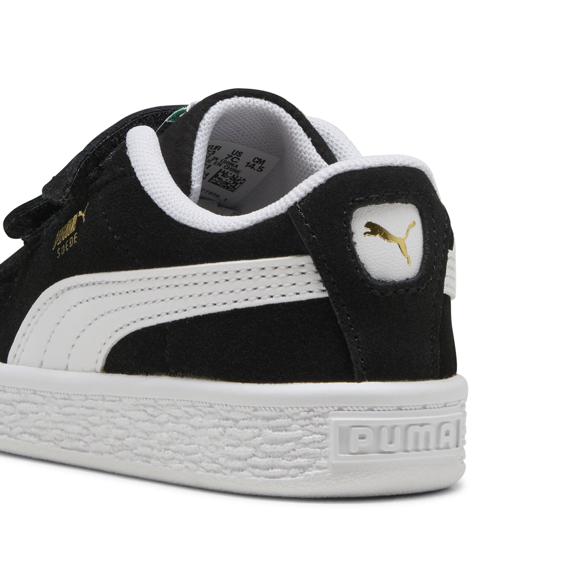 PUMA Suède Classic sneakers, Zwart/Wit, Maat 23 thumbnail 5