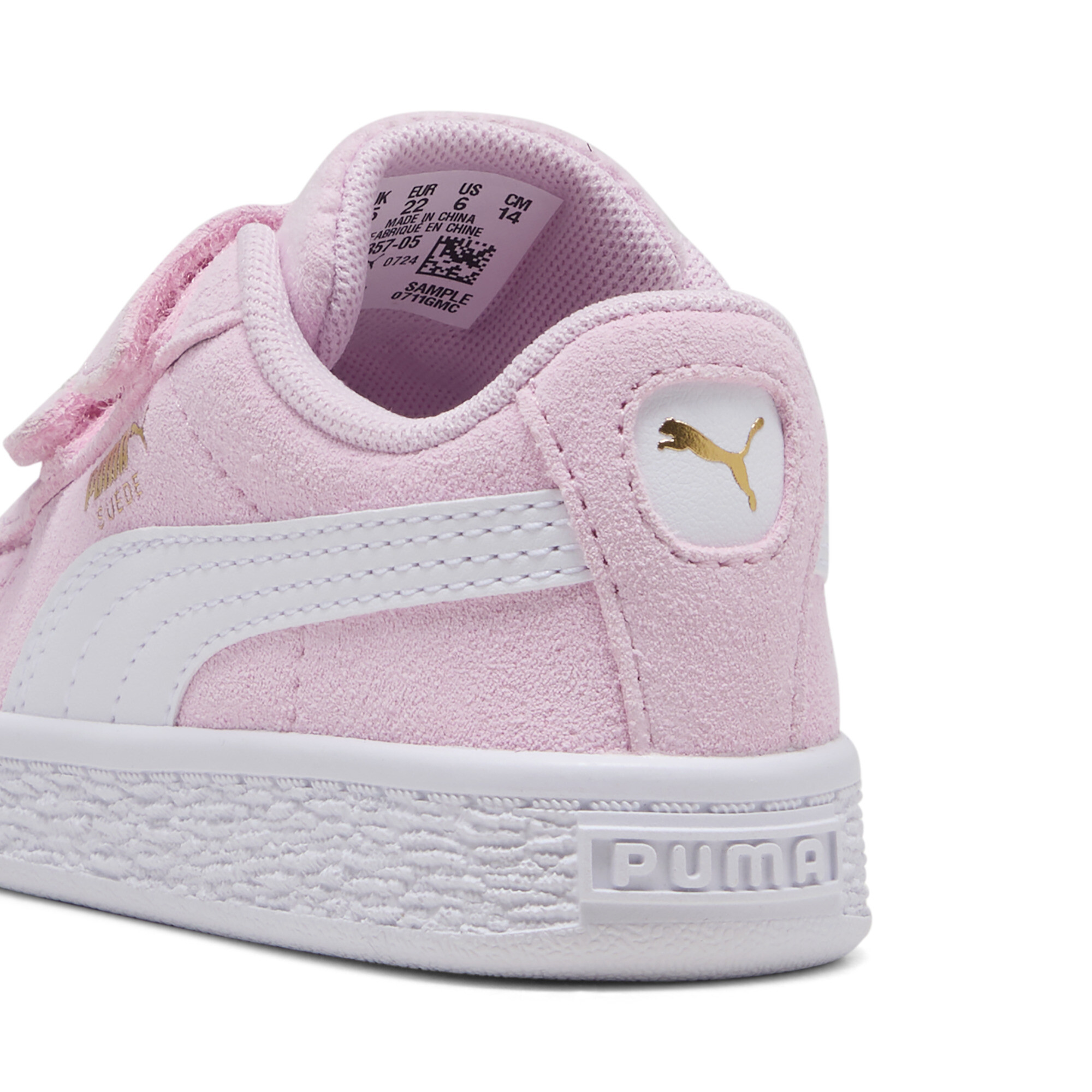 PUMA Suède Classic sneakers, Roze/Wit, Maat 27 thumbnail 5