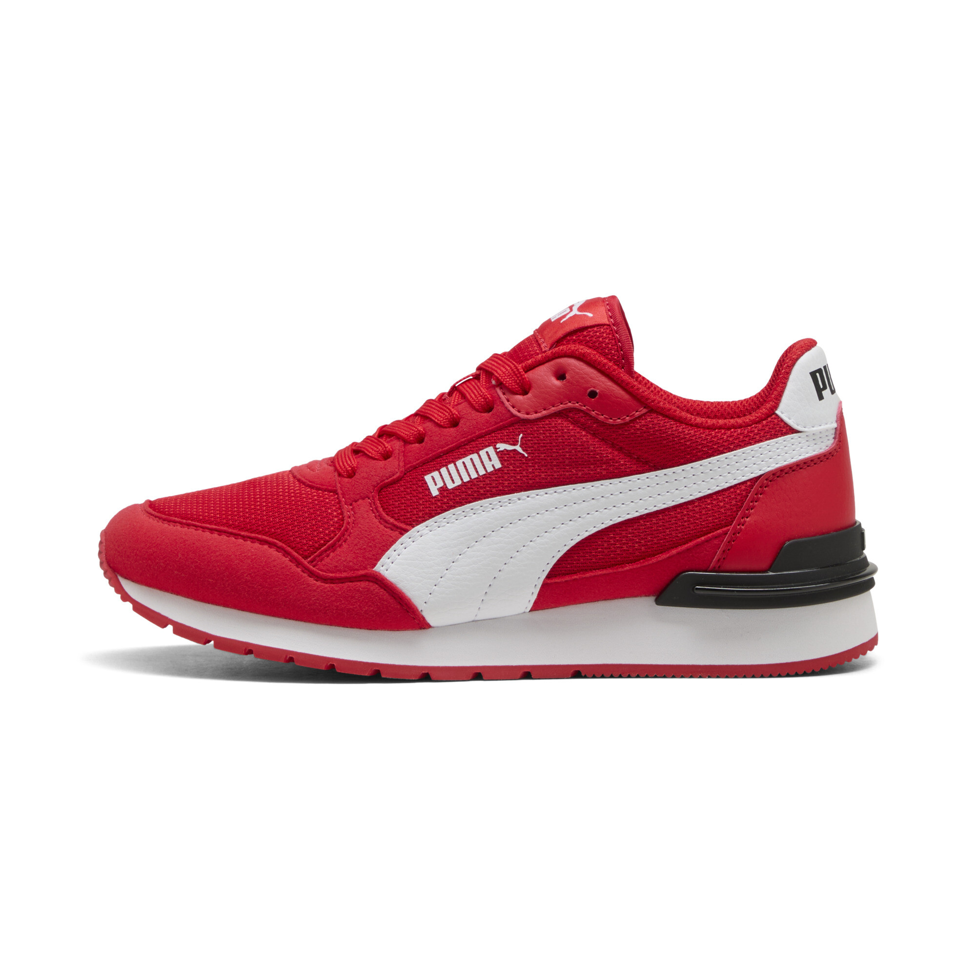 PUMA ST Runner v4 Mesh Big Kids' Sneakers in Red, Size 4