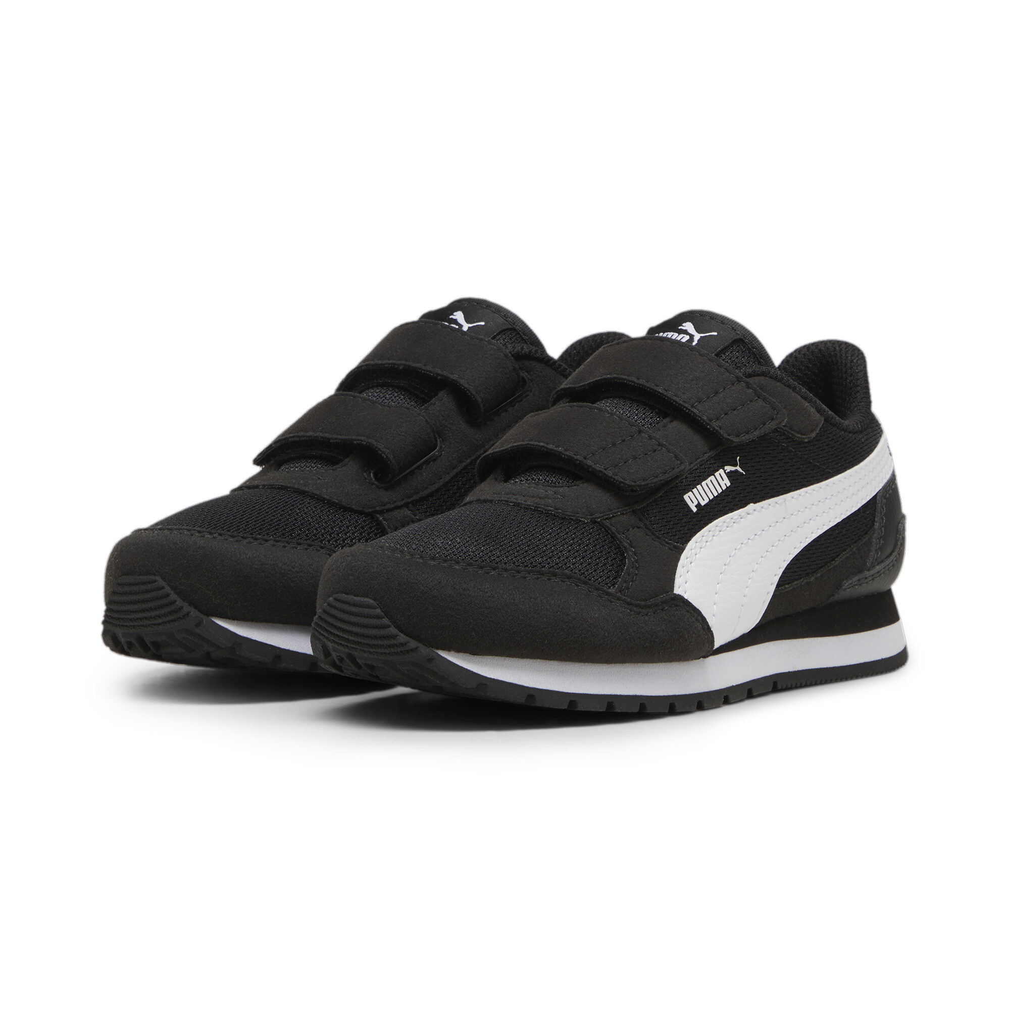 PUMA ST Runner v4 mesh sneakers, Zwart/Wit, Maat 32,5 thumbnail 6