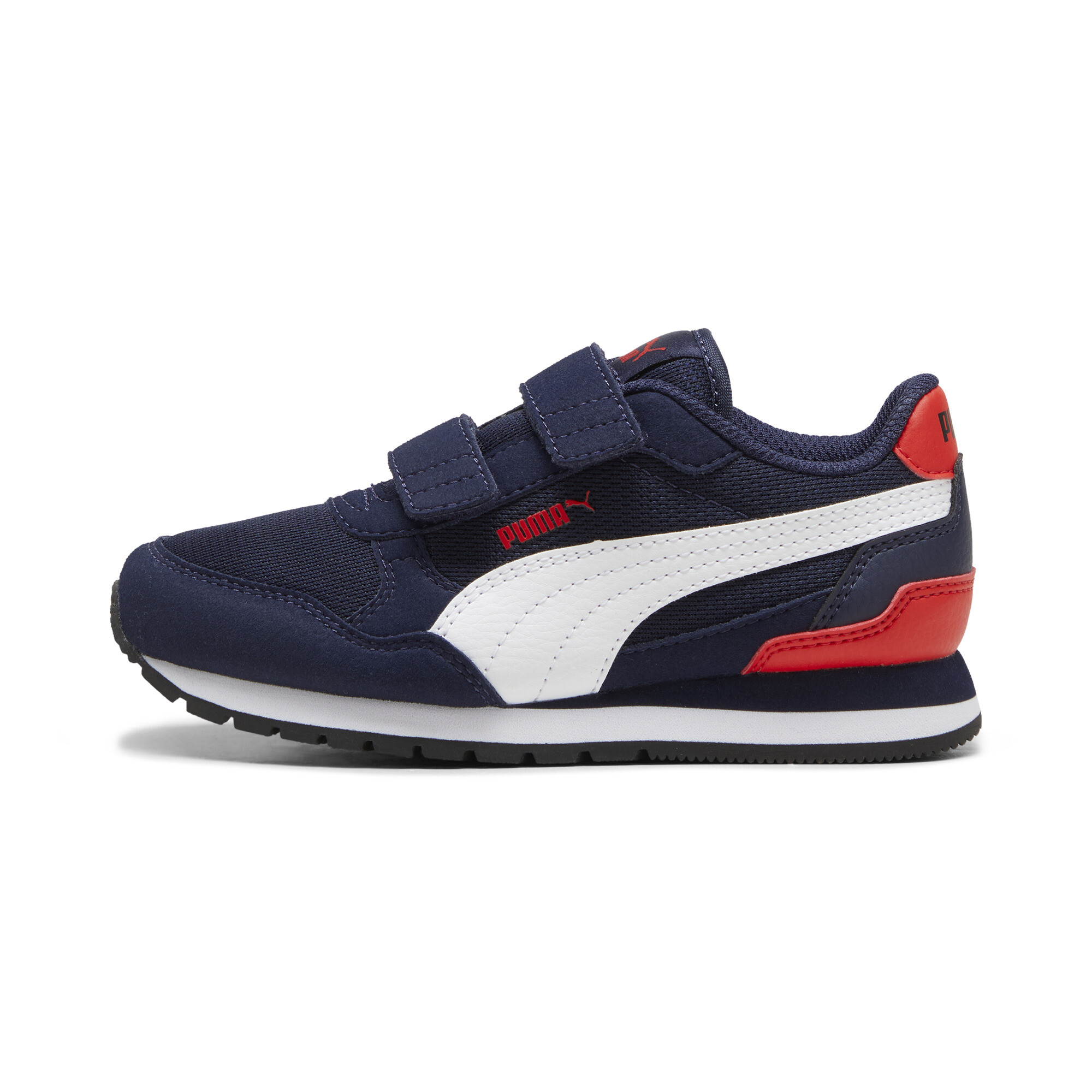 PUMA ST Runner v4 Mesh Little Kids' Easy On Sneakers in Blue, Size 2