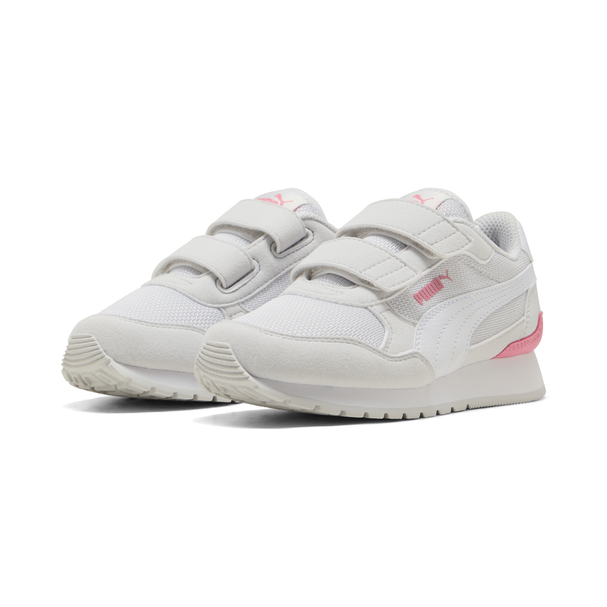 PUMA ST Runner v4 mesh sneakers, Roze/Grijs/Wit, Maat 35 thumbnail 6