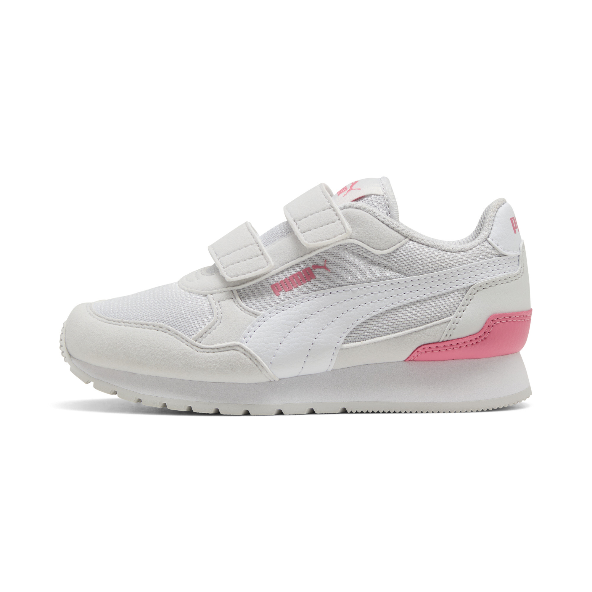 PUMA ST Runner v4 Mesh Little Kids' Easy On Sneakers in Grey, Size 13.5