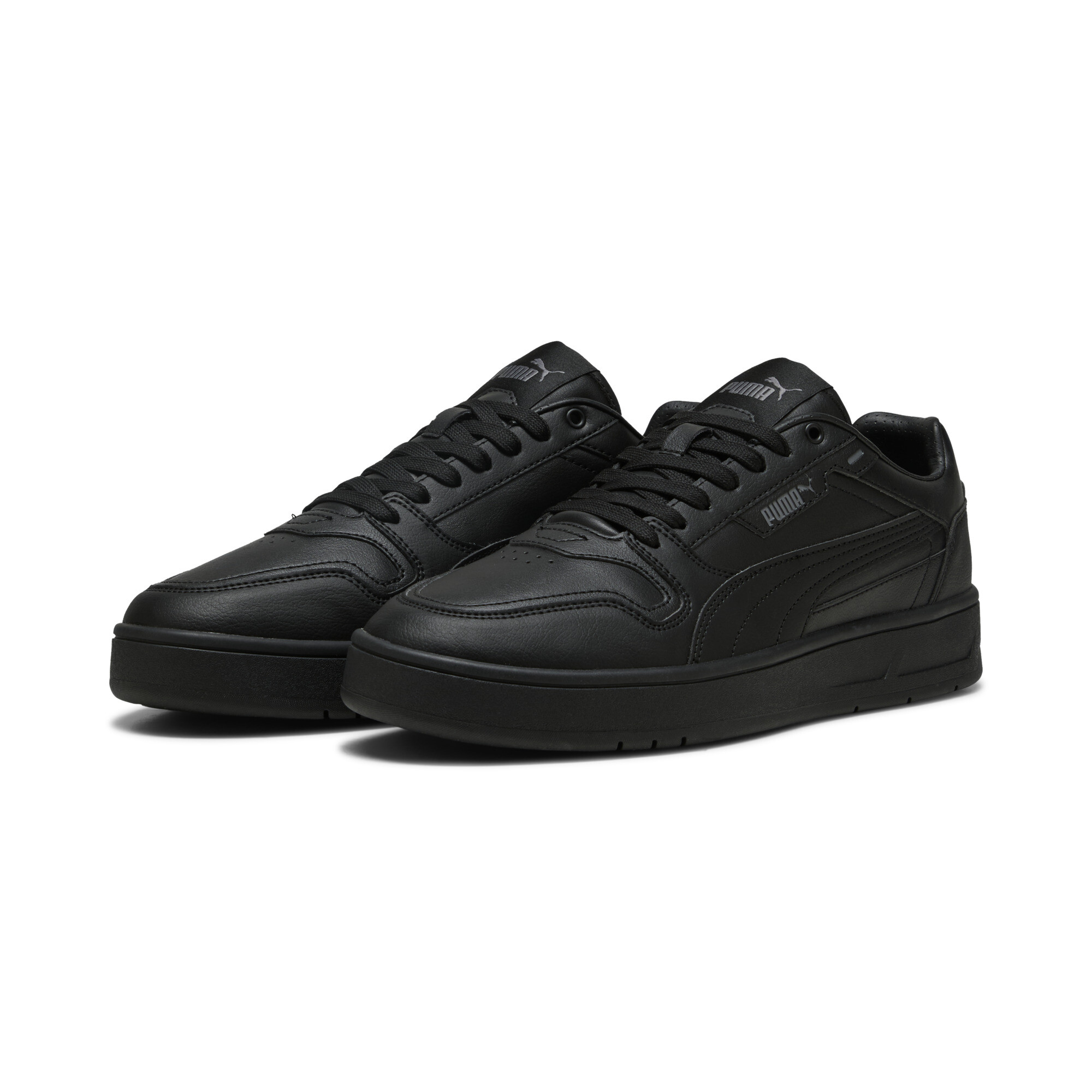 PUMA Court Classic Street sneakers unisex, Zwart/Grijs, Maat 36 thumbnail 6